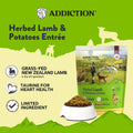 Addiction Herbed Lamb & Potatoes Air-Dried Grain-Free Dog Food – Complete Meal or Topper with Natural Ingredients for Di