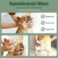 ATIFBOP Dog Wipes for Paws and Butt, Hypoallergenic Pet Grooming Wipes, 100 Wipes for Cleaning & Grooming Moisturizing Coconut, Aluminum Moisture-Lock Seal