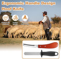 Hoof Knife with Sharpener, Farrier Tools Kits, Horse Goat Hoof Trimmers