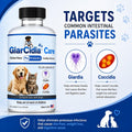 No More Parasites in Cats and Dogs- Dewormer for Cats & Dogs - Milk Flavor120ml/4oz in Glass Botttle with 3ml Dropper- M