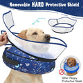 Toptakeit Elevated Inflatable Dog Cone Collar to Stop Licking, Dog Donut Collar After Surgery, Soft Pet Cone Alternative for Small Medium Large Dogs