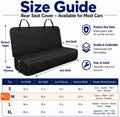Protect Seats from Mud & Fur - Full Bench Back Seat Cover for Dogs & Kids