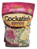 Sweet Harvest Cockatiel Bird Food (No Sunflower Seeds), 4 lbs Bag - Seed Mix for Cockatiels