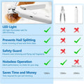2-in-1 Cat Nail Clipper & Dog Nail Clippers with 2 Led Lights,Claw Clippers with Quick Sensor for Medium Small Dogs Cats,Pets Nail Trimmers & Grinder Quiet with Safety Guard