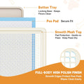 Dog Pee Pad Holder for Small and Medium Dogs, Two-Layer Mesh Dog Potty Tray, Indoor Puppy Pad Holder for Potty Training, Gentle on Paws, Easy-Clean Leak-Resistant Fits 22 × 22 Inches Pee Pads