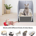 Gesomepurrz Extra Large Cat Litter Box Enclosure, Open Top High Sided Splash Guard, Water Resistance Shield for Cat Litter Boxes