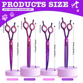 Dream Reach Dog Grooming Scissors - 7" Professional 6 in 1 Pet Scissors Sharp and Durable Shears Set Thinning, Chunker, 
