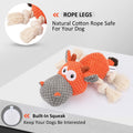 IOKHEIRA Dog Plush Toy for Large Aggressive Chewers,Indestructible Dog Squeaky Toys,Stuffed Animals Toys with Cotton Mat