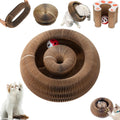 Kitty Curls Cat Toy,Magic Organ Cat Toy,Cat Scratcher for Grinding Claw Cardboard Cat Toys,Interactive Scratch Pad with Toy Ball