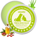 OKKÖBI Dog Paw Balm - Coconut, Shea Butter, Jojoba Oil and Beeswax Formula - All-Natural Lick-Safe Pet Paw & Nose Balm for Cracked, Dry Foot & Noses - Soothing & Protective Salve - 60g - 2.1 oz
