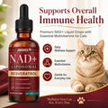 Jakkies NAD+ Liquid Drops for Cats, Boosts Immunity & Vitality