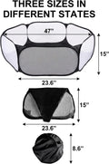 Small Animals Playpen, Portable Pop-up Open Interactive Pet Tent, Indoor Outdoor Fence for Rabbits, Guinea Pig, Hamster,