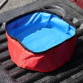 ASR Outdoor Dog Water Bowl Folding Collapsible Pet Travel Food Dish for Hiking and Camping