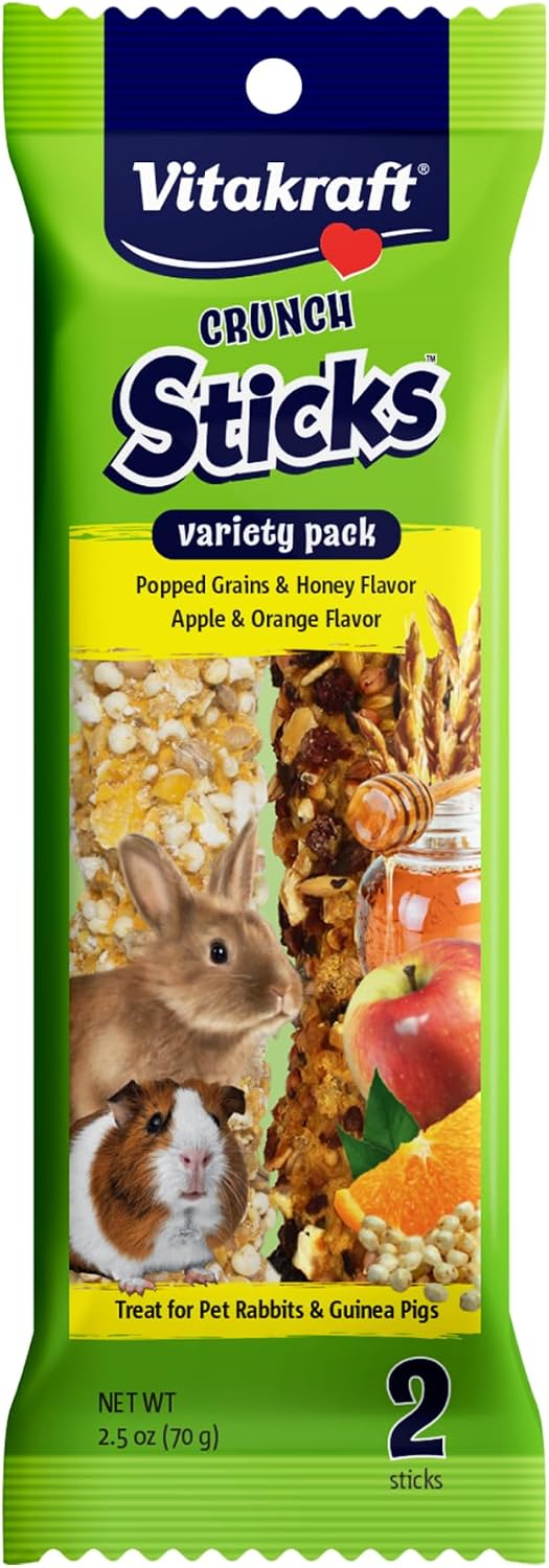 Vitakraft Crunch Sticks Treat Variety Pack for Rabbits and Guinea Pigs