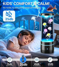 Jellyfish Lamp with Bluetooth Speaker, White Noise Machine, 17-Color Light
