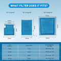 xbbwmrs 9 PCS Aquarium Filter Cartridge Compatiable with Aqua-Tech Filters (EZ-Change #1) Fish Tank Filter Cartridge Com