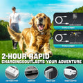 Dog Shock Collar with Remote Control- Electric Collar for Dogs Training Rechargeable, Training Collar for Small Medium L