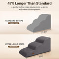 Aodisman 3-Step Dog Stairs for Small Dogs, 16" H Pet Stairs for Couch & Bed