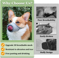 Mayerzon Dog Muzzle, Puppy Soft Mesh Muzzles for Grooming Biting Chewing