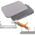 2PCS Replacement Cover for Cat Window Perch, M Size Cordless Cat Window Hammock Bed Accessories, Reversible Breathable/Warm Seat Cover for Inside (Grey, 20.4" L x 11.8" W)