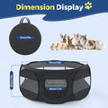 VavoPaw Small Animal Playpen, Chicken Brooder Box with Cover Top, Black