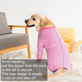 Yeapeeto Dog Onesie Surgery Recovery Suit for Large Medium Bodysuit Dogs Pajamas PJS Full Body for Shedding, Prevent Lic