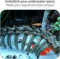 relaqcc Aquarium Skull Animal Skeletons, Reptile Tank Accessories, Fish Tank Decorations for Amphibians, Betta Fish, Shr