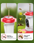 Solar Hummingbird Feeder with Camera, 2K Live View AI Identify Camera