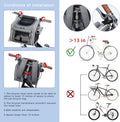 Dog Bike Basket, Expandable Soft-Sided Pet Carrier Backpack with 4 Open Doors, 4 Mesh Windows for Small Dog Cat Puppies-