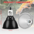 Reptile Lamp Bulb Fixture 5.5 Inch Deep Dome with Switch - Ideal for 60W/75W/100W/150W Heat Lamp Bulbs, Compatible with 