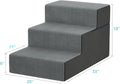 YENING Large Dog Stairs for High Beds - Extra Wide Pet Steps for Large Dogs to Get on Tall Bed 3 Deep Step Cat Ramp for Couch