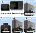 WiFi Fish Feeder for Aquarium Automatic Fish Feeder Automatic Dispenser, App Set Timer, Remote Control, USB Power, Suita