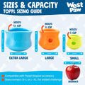WEST PAW Zogoflex Toppl Interactive Treat Dispensing Puzzle Dog Toy for Mental Stimulation & Enrichment-Holds Kibble & T