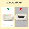 Bedsure Washable Fluffy Cute Dog Beds for Small & Medium Dogs, 25in