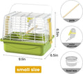 BAGHPBM Small Bird cage,Travel Cage for Birds and Small Animals, Parakeet cage,Bird Carrier Travel cage,Bird Travel cage, jaulas para pájaros,Green,(Green,L)