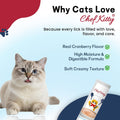 Lickable Cat Treats, Chicken & Cranberry Puree Topper, 10 Tubes