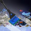 AQUANEAT Aquarium Cleaning Tools, Fish Tank Cleaner Kit with Adjustable Long Handle, 5 in 1 Set Including Fish Net, Alga