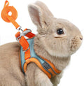 Adjustable Bunny Harness and Leash Set, Rabbit Vest Supplies(Orange S)