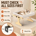 Cat Perch for Window XiaZ Cats Hammock Indoor for Small Medium Sized Cat Window Bed Adjustable Wooden Frame W/Soft Cushi