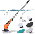 hygger IPX8 Electric Aquarium Cleaning Brushes, Rechargeable Cleaner Tools Kit with 6 Replaceable Clean Spin Brush Heads