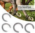 Zerodis 4Pcs Aluminum Alloy Horseshoe Kit for Horse Riding, Lightweight Farrier Supplies for Hoof Protection and Sports 