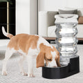 RIZZARI 8L Filtered Dog Water Dispenser: Stainless Steel Bowl for Pets