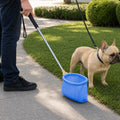 Pooper Scooper for Dogs, Hands-Free Pet Waste Pickup Tool, Foldable 8 Inch Design with 32 Inch Extendable Handle, Stainl