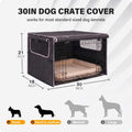 Heavy Duty 30in Dog Crate Cover, Insulated & Chew Proof