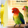 Bird Heater for Parakeets, Warm Bird Perch Stand, Yellow, Small