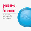 KONG Puppy Flyer, Soft Rubber Flying Disc Toy, for Small Puppies