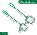 JJUNW Aquarium Fish Net for Fish Tank, 2 Pack Small Fish Tank Net