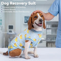 cyeollo Recovery Suit for Dogs Surgery Suit Female Spay Soft Pet Onesie Bodysuit Male Dog Neuter, Small Dogs Surgical Recovery Shirt, Yellow Duck, M