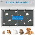 2-Pack Guinea Pig Cage Liner, 24" x 47" Reusable Guinea Pig Bedding Washable Absorbent Pee Pads for Dogs Rabbit Chinchil