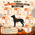 Kuoser Dog Dinosaur Halloween Costume, Funny Fleece Pullover Dog Hoodie